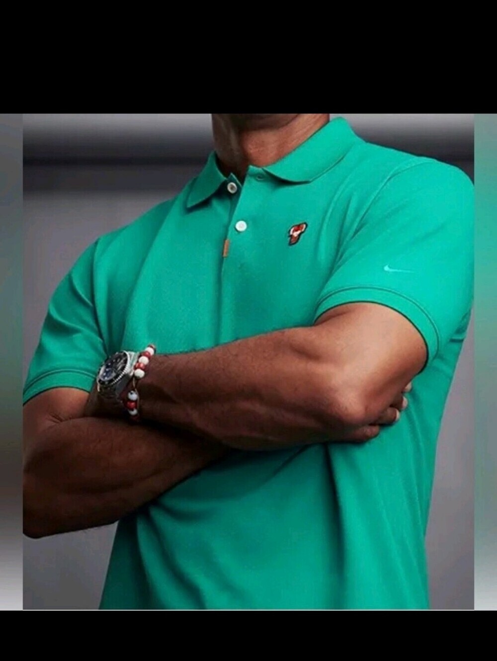 Nike Golf Tiger Woods Frank Polo Men’s Size XXL 2020 Green Masters